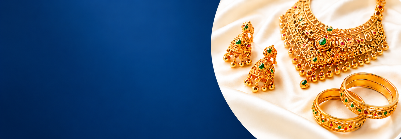 Gold jewellery on EMI